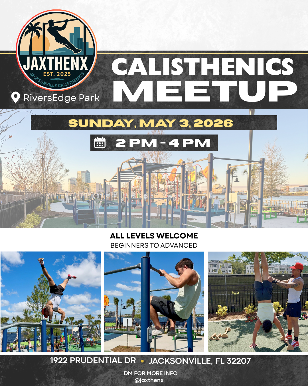 Current JAXTHENX weekly meetup flyer